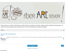 Tablet Screenshot of fiberartfever.com